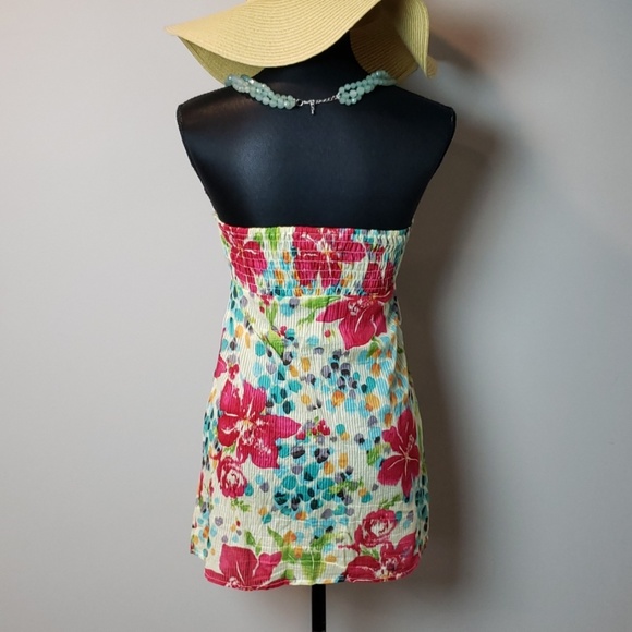 Street Flower Strapless Floral Print Blouse - Picture 2 of 2
